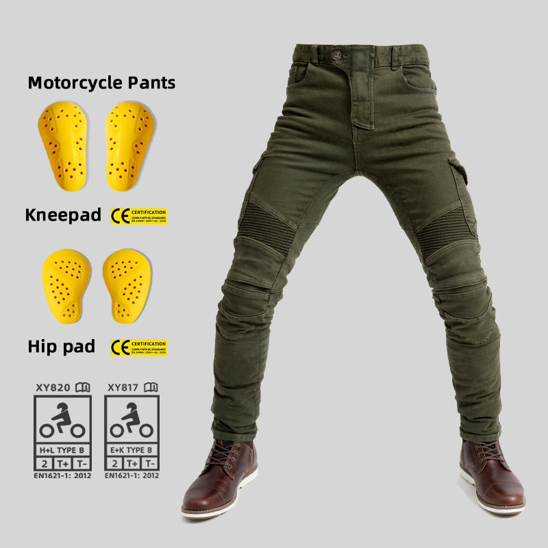 Cyclocross Gearing - Jeans da Moto, Pantaloni da Motociclista,