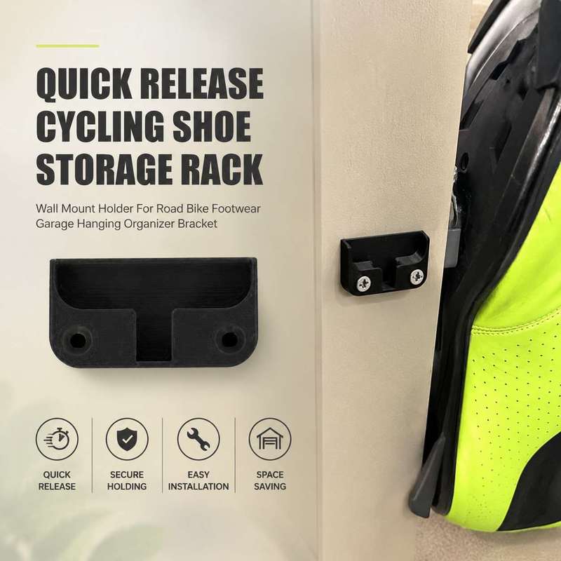 Cycling Gear Organizer Wall - Supporto a Parete per Scarpe da