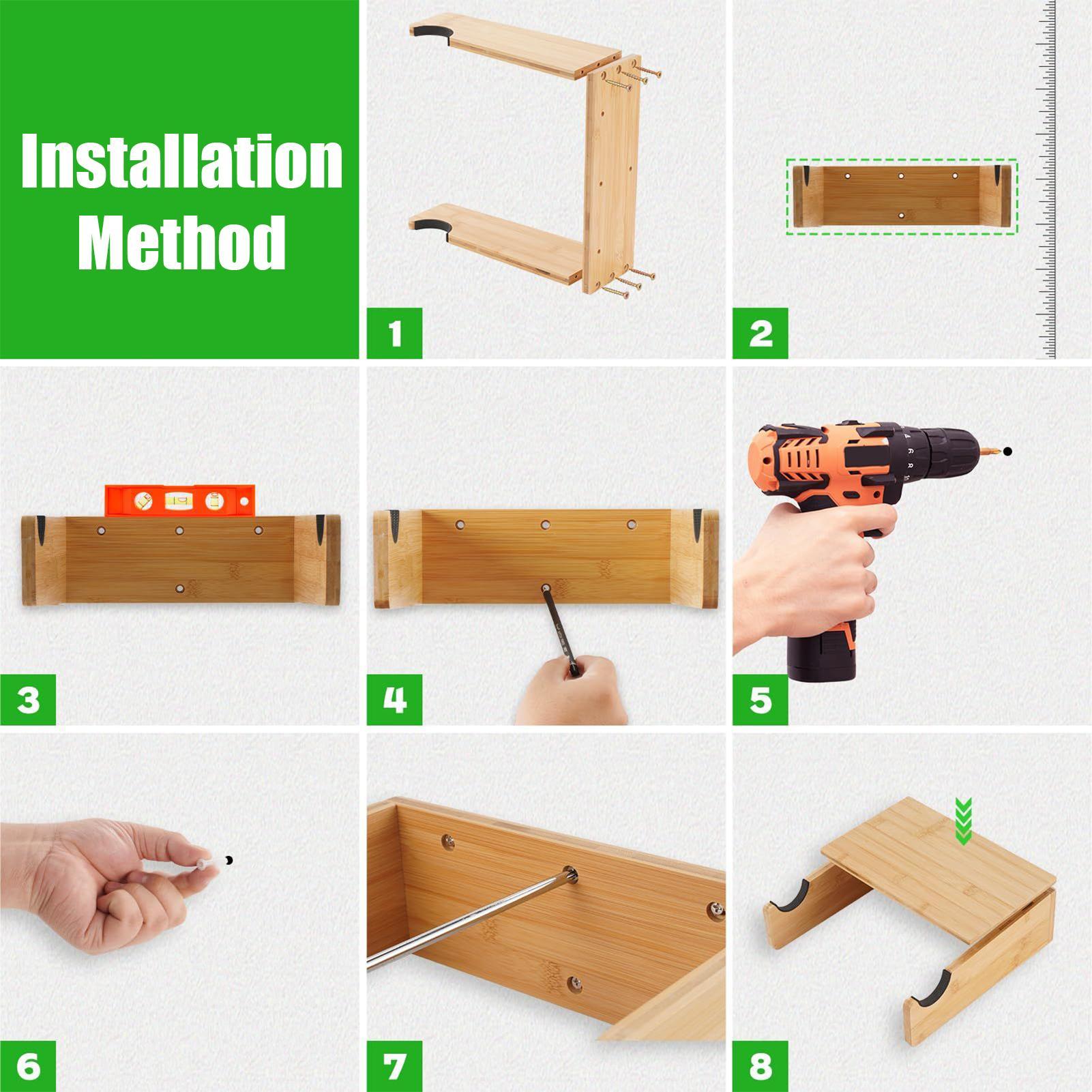 Cycling Gear Organizer Wall - Supporto da parete in legno salvaspazio
