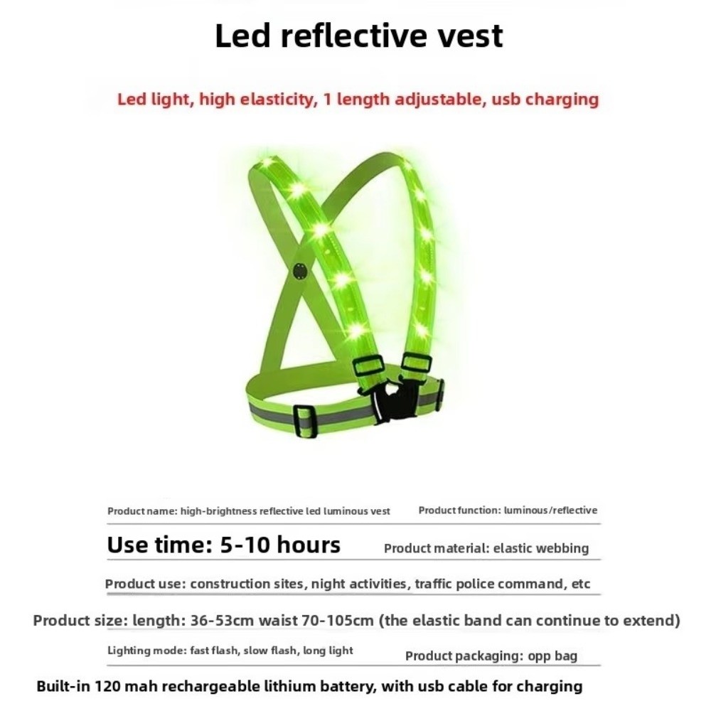 Nuovo Gilet di Sicurezza LED i - Reflective Cycling Vest recensione e prezzo