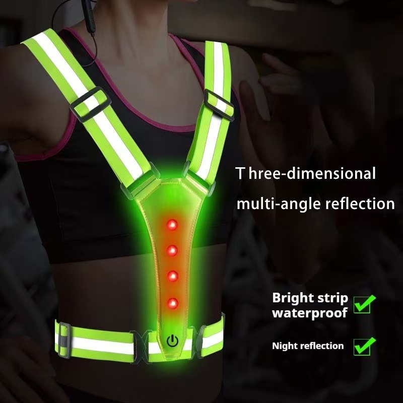 Gilet da corsa a LED Cinghie r - Reflective Cycling Vest recensione e prezzo